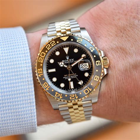 rolex gmt master ii gold and stainless steel|rolex gmt black grey.